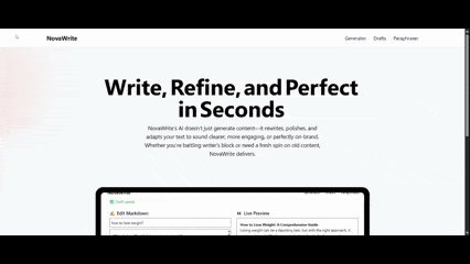 NovaWrite – AI-Powered Writing Platform